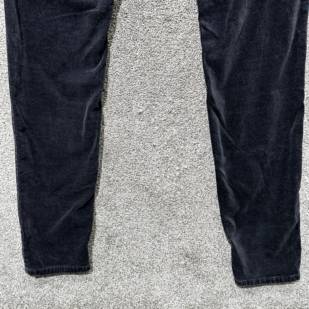 Buffalo David Bitton Velveteen Pants Women 8/29 Black Mid Rise‎ Skinny 5 Pocket - Picture 12 of 15
